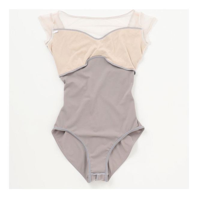 NELA MESH CAP SLEEVED LEOTARD