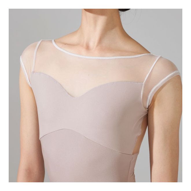 NELA MESH CAP SLEEVED LEOTARD