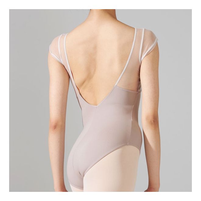 NELA MESH CAP SLEEVED LEOTARD