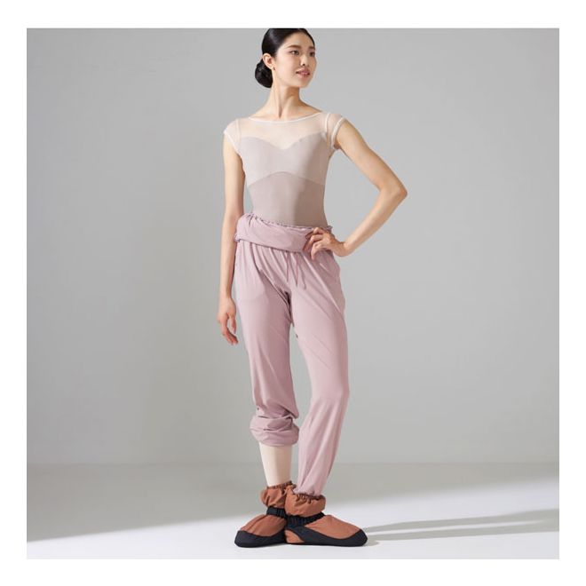 NELA MESH CAP SLEEVED LEOTARD