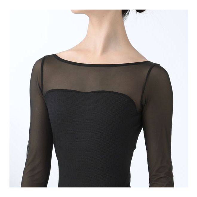 FREED OF LONDON MESH LONG SLEEVED LEOTARD