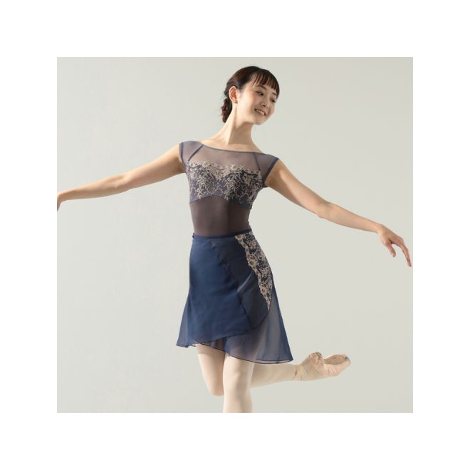 NELA COLLECTION CAP SLEEVED LEOTARD