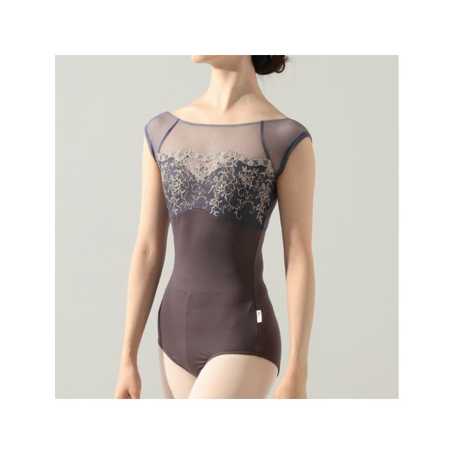 NELA COLLECTION CAP SLEEVED LEOTARD