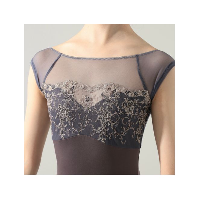 NELA COLLECTION CAP SLEEVED LEOTARD