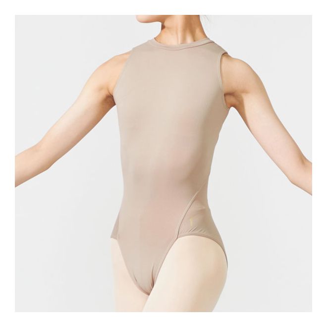 HIGH NECK LEOTARD WITH OPEN BACK