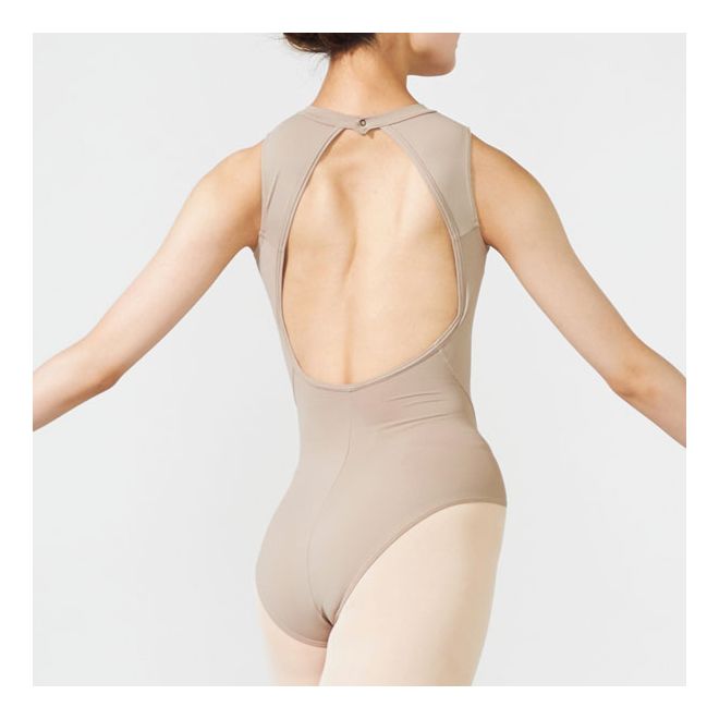 HIGH NECK LEOTARD WITH OPEN BACK