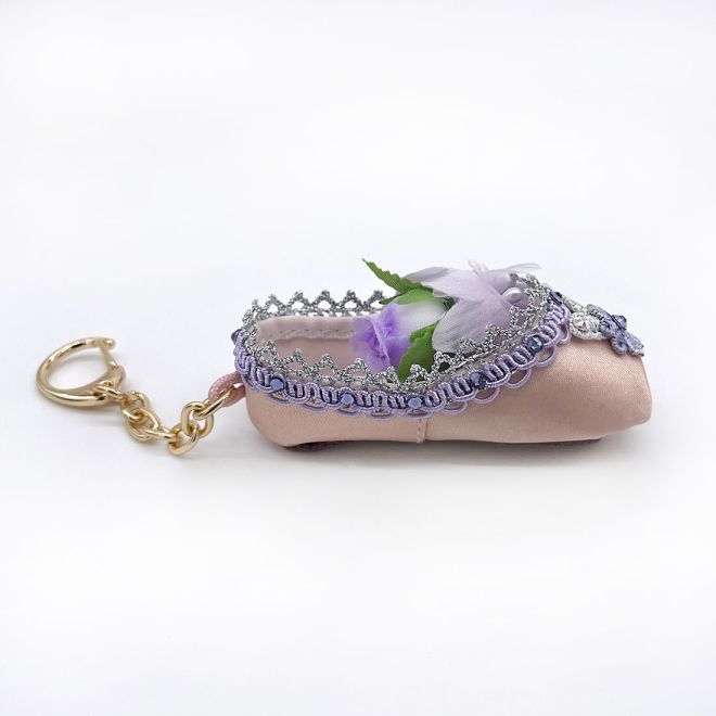 DECORATED MINI POINTE SHOE KEY RING