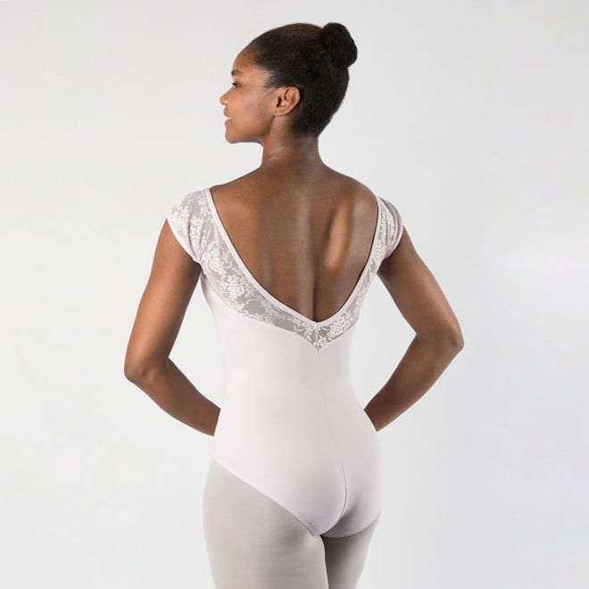 LACE CAP SLEEVED LEOTARD