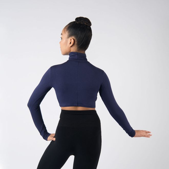 HIGH NECK CROPPED TOP