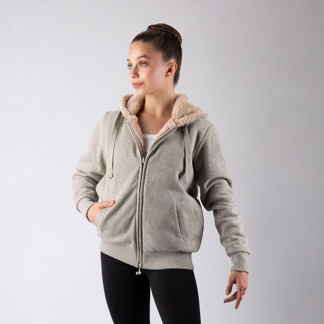 REVERSIBLE HOOD F-ZIP SWEATSHIRT