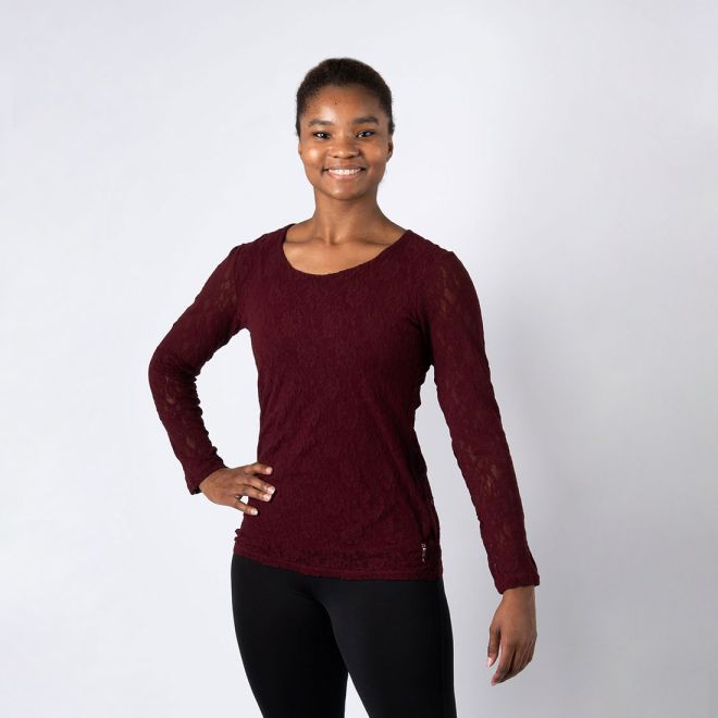 DEHA LACE LONG SLEEVED TOP