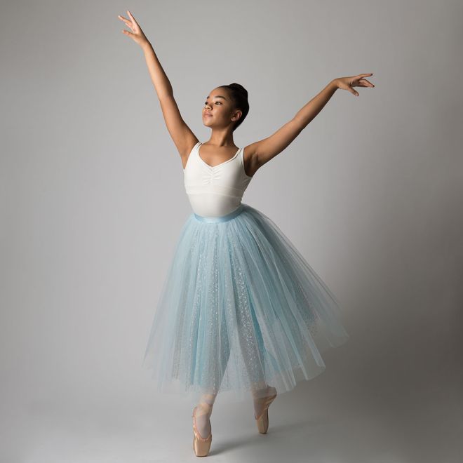 BLUE AND SILVER ROMANTIC TUTU